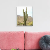 Saguaro Cactus in der Wüstenfarbe Arizona 8x10 Leinwanddruck (Insitu (Wohnzimmer))