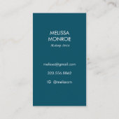 Saguaro Cactus Moon Stars Muster Elegante INITIALS Visitenkarte (Rückseite)