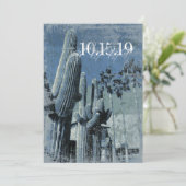 Saguaro Cactus Palm Trees Arizona Einladungen für  (Stehend Vorderseite)