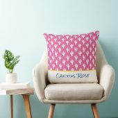 Saguaro Cactus Pattern Moderner WüstenNAME Pink Kissen (Stuhl )