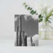 Saguaro Cactus Pipes Desert B&W Foto Postkarte (Stehend Vorderseite)