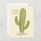 Saguaro Cactus postcard. Postkarte (Vorne/Hinten)
