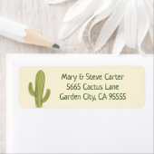 Saguaro Cactus return address label (Insitu)