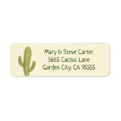 Saguaro Cactus return address label (Vorne)