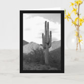 Saguaro Cactus Sonoran Desert Foto Grußkarten Karte (Gelbe Blume)