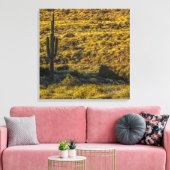 Saguaro Cactus Sonoran Desert in Springtime 24x24 Leinwanddruck (Insitu (Wohnzimmer))
