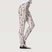 Saguaro Cactus succulents Watercolor Leggings (Rechts)