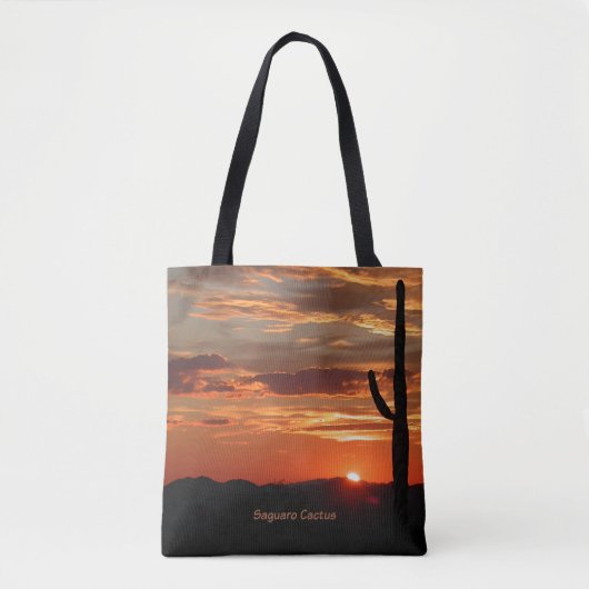 Saguaro Cactus, Sunset, Tasche (Vorderseite)