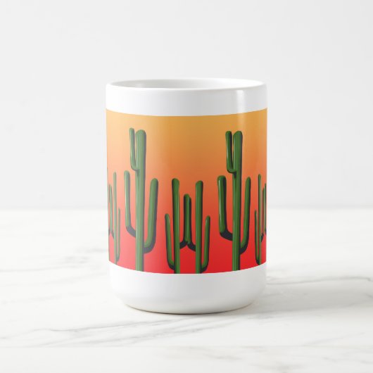 Saguaro Cactus Sunset Tasse (Mittel)