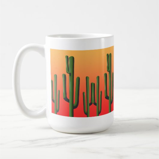 Saguaro Cactus Sunset Tasse (Links)