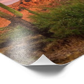 Saguaro Cactus Superstition Mountain Sonnenunterga Fotodruck (Ecke)