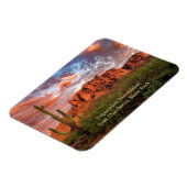 Saguaro Cactus Superstition Mountain Sonnenunterga Magnet (Linke Seite)