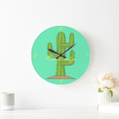 Saguaro Cactus Thunder_Cove Große Wanduhr (Zuhause)