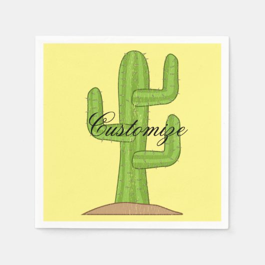 Saguaro Cactus Thunder_Cove Serviette (Vorderseite)
