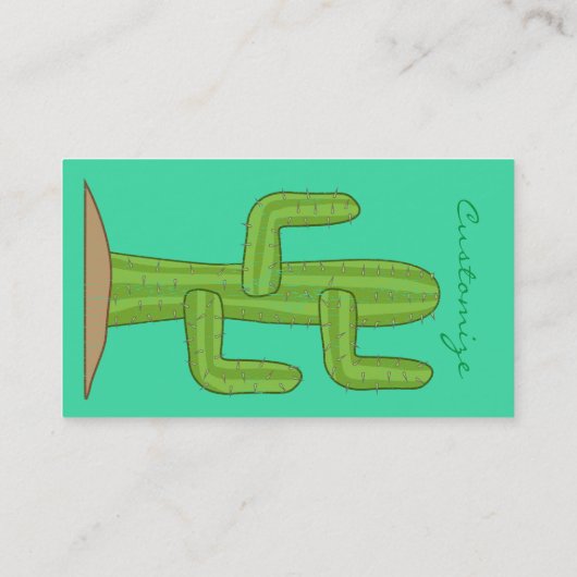 Saguaro Cactus Thunder_Cove Visitenkarte (Rückseite)