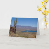 Saguaro Cactus View Karte (Gelbe Blume)