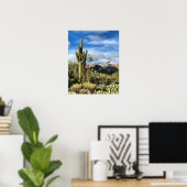 Saguaro Cactus Winter Arizona Foto Poster (Heimbüro)