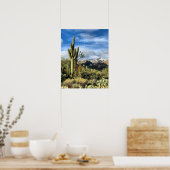 Saguaro Cactus Winter Arizona Foto Poster (Küche)