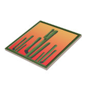 Saguaro Cactus Wohngestaltung Tile Fliese (Seite)