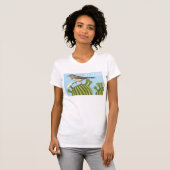 Saguaro Cactus Wren Arizona Illustration T-Shirt (Vorne ganz)