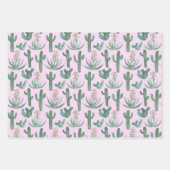 Saguaro Cactus Wüste Wasserfarbe Natur Botanisch Geschenkpapier Set (Vorderseite 3)