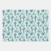 Saguaro Cactus Wüste Wasserfarbe Natur Botanisch Geschenkpapier Set (Vorderseite 2)