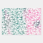 Saguaro Cactus Wüste Wasserfarbe Natur Botanisch Geschenkpapier Set (Vorderseite)