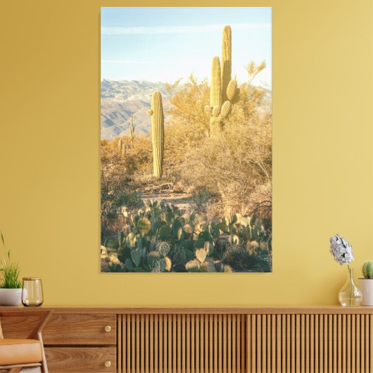 Saguaro Forest Leinwanddruck (Insitu (Wohnzimmer))