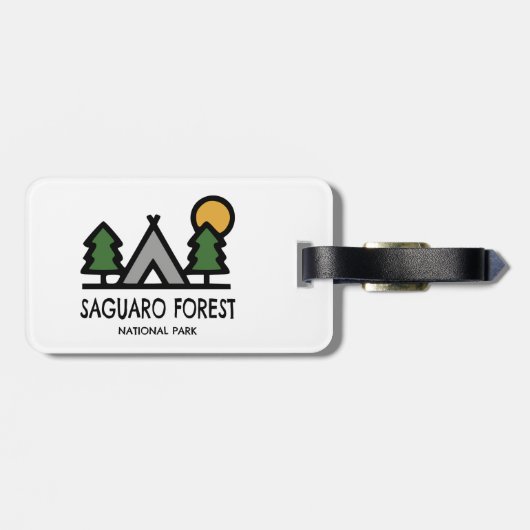 Saguaro Forest National Park Gepäckanhänger (Rückseite horizontal)