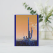 Saguaro in Blue Postkarte (Stehend Vorderseite)