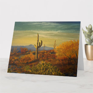 Saguaro in der Wüste von Arizona, von Gary Poling Karte