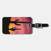 Saguaro-Kakteen bei Sonnenaufgang, Arizona Gepäckanhänger (Vorderseite horizontal)