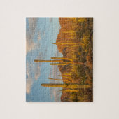 Saguaro-Kakteen bei Sonnenuntergang, Arizona Puzzle (Vertikal)