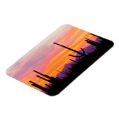 Saguaro-Kakteenwald bei Sonnenuntergang Magnet (Linke Seite)