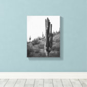 Saguaro-Kaktus 8x10 Leinwanddruck (Insitu (Holzboden))