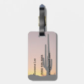 Saguaro-Kaktus am Sonnenuntergang Gepäckanhänger (Rückseite vertikal)