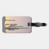 Saguaro-Kaktus am Sonnenuntergang Gepäckanhänger (Rückseite horizontal)