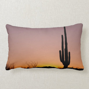 Saguaro-Kaktus am Sonnenuntergang Lendenkissen