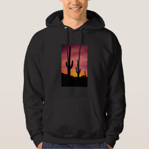 Saguaro-Kaktus bei Sonnenaufgang, Arizona Hoodie