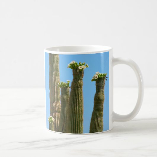 Saguaro-Kaktus-Blüten Kaffeetasse (Rechts)