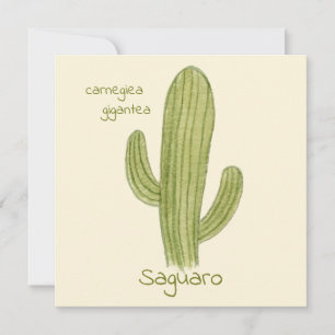 Saguaro-Kaktus-Grußkarte Karte