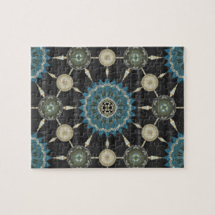 Saguaro-Kaktus-Mandala-Reihen-Puzzlespiel Puzzle