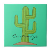 Saguaro-Kaktus Thunder_Cove Fliese (Vorderseite)