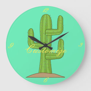 Saguaro-Kaktus Thunder_Cove Große Wanduhr