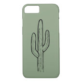 Saguaro-Kaktus-weises Grün iPhone Fall Case-Mate iPhone Hülle (Rückseite)