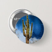 Saguaro-Kaktusmalerei Button (Vorne & Hinten)