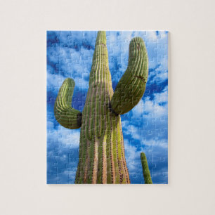 Saguaro-Kaktusporträt, Arizona Puzzle