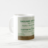 Saguaro-Kunst Businesscard Tasse (Vorderseite Links)