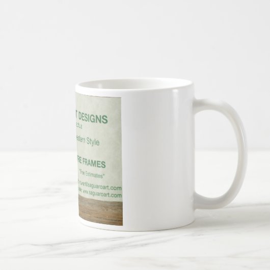 Saguaro-Kunst Businesscard Tasse (Rechts)