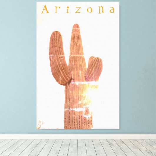 Saguaro Leinwanddruck (Insitu (Holzboden))